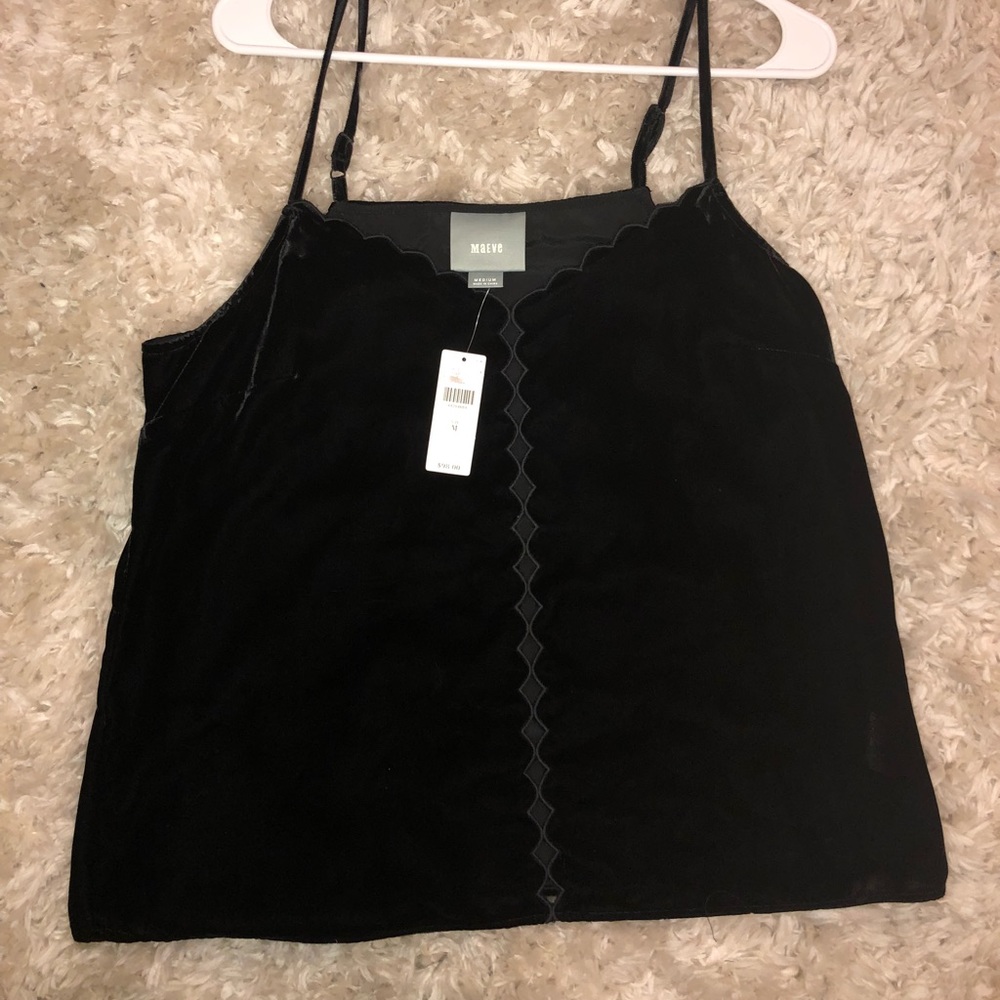Anthropologie NWT Velvet tank, medium